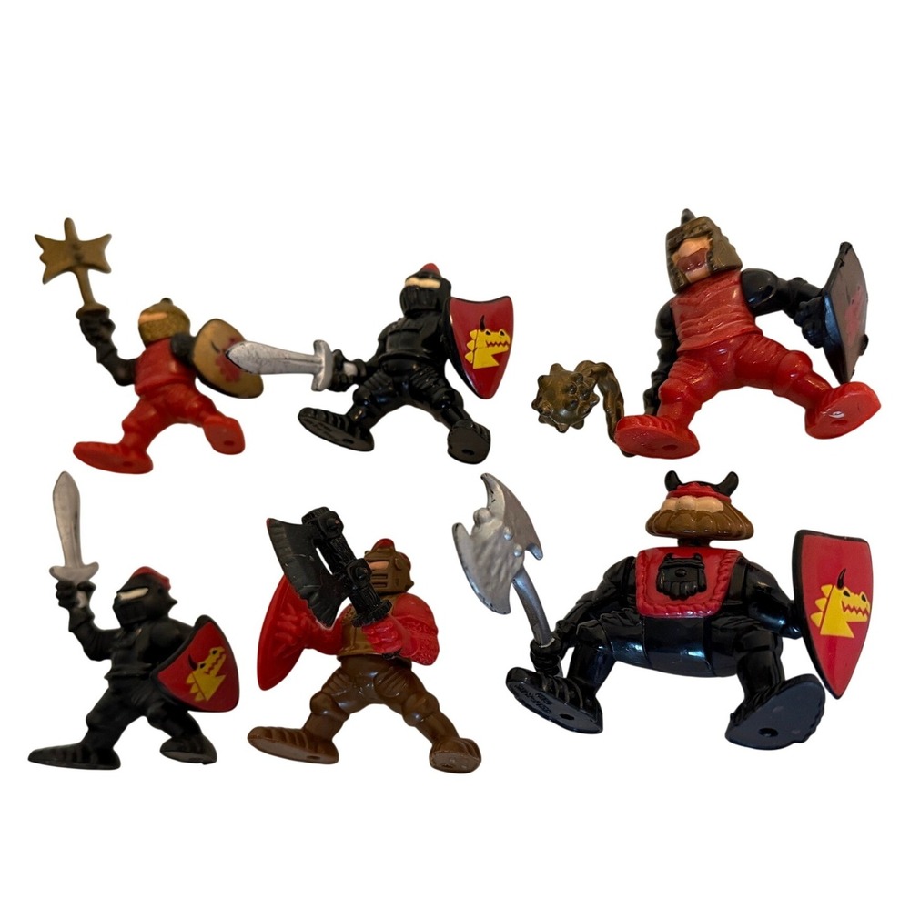 Vintage Fisher Price Great Adventures Knight Viking Action Figure Lot of 6 1990s
